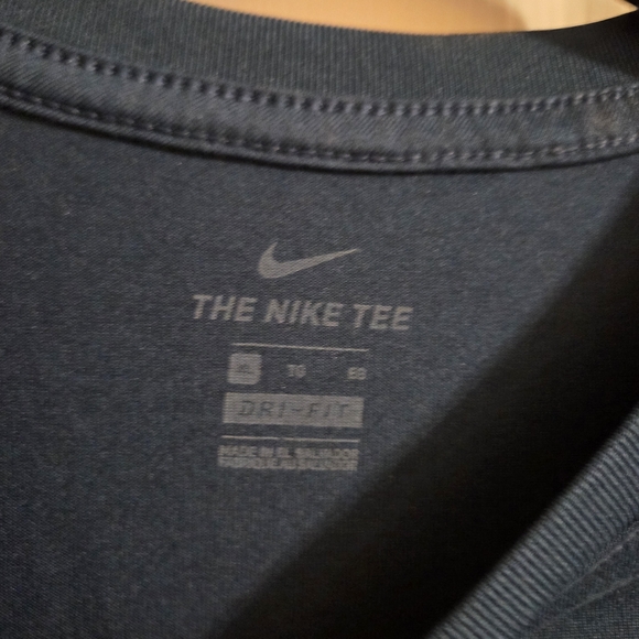 Nike Women's Dri-Fit Dark Blue Short Sleeve Tee - Picture 2 of 3
